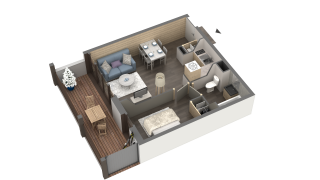 appartement 1-2 du programme Le Panoramic